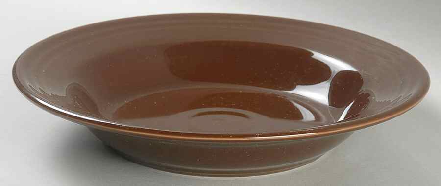 Fiesta Chocolate (Intro 2008) Large Rim Soup Bowl by Homer Laughlin -1