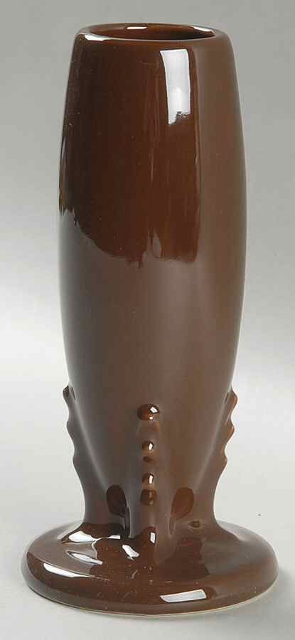 Fiesta Chocolate (Intro 2008) 6" Bud Vase by Homer Laughlin -1