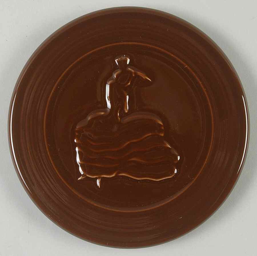 Fiesta Chocolate (Intro 2008) Trivet by Homer Laughlin -1