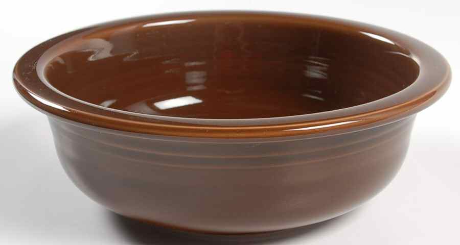 Fiesta Chocolate (Intro 2008) 8" Round Vegetable Bowl by Homer Laughlin -1