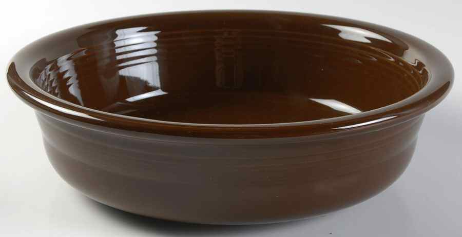 Fiesta Chocolate (Intro 2008) 10" Large Salad Serving Bowl by Homer Laughlin -1