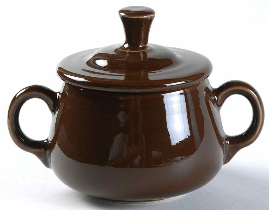 Fiesta Chocolate (Intro 2008) Sugar Bowl & Lid by Homer Laughlin -1
