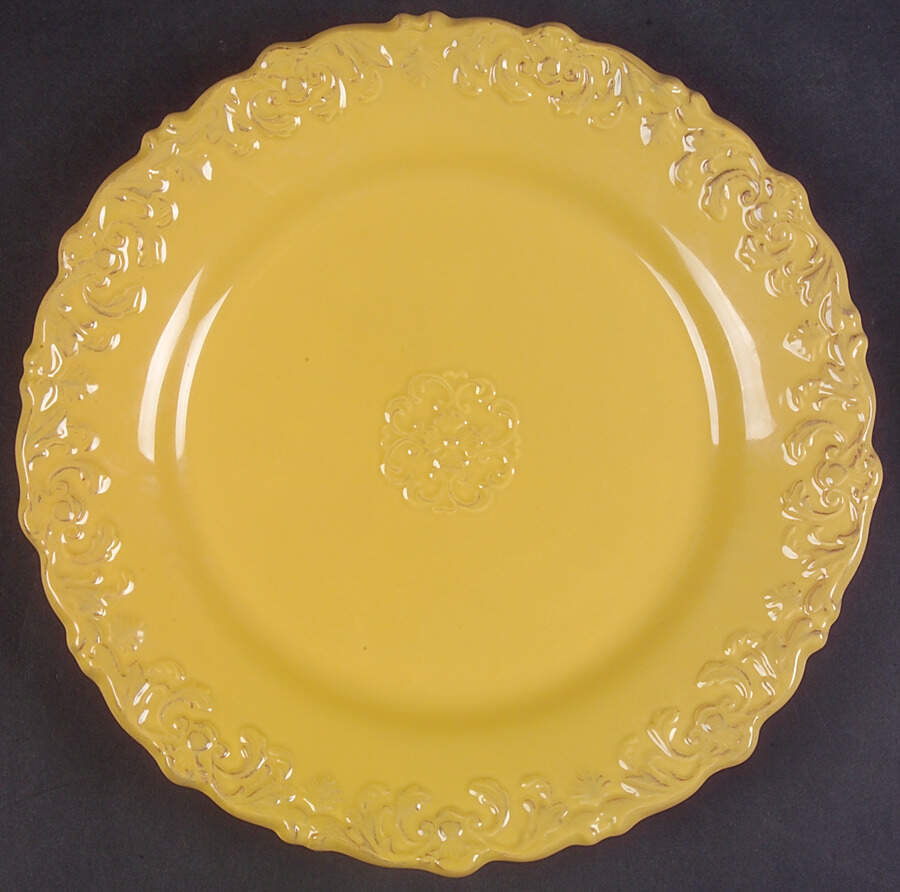Madison Collection Yellow Salad Plate by Home Essentials-1