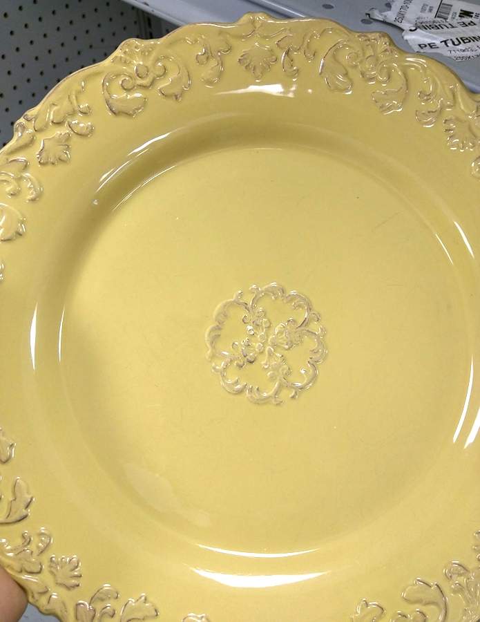 Madison Collection Yellow Dinner Plate by Home Essentials-1
