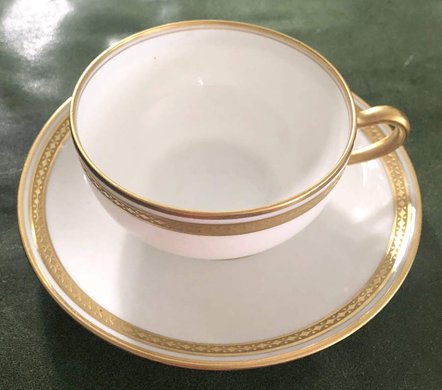 H3794 Flat Cup & Saucer Set by Haviland-1