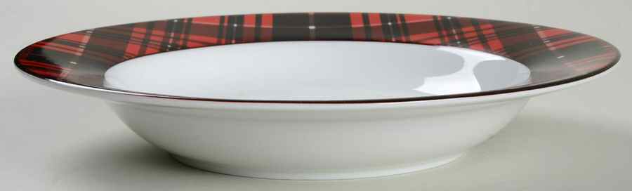Traditional Holiday Large Rim Soup Bowl by Home-1