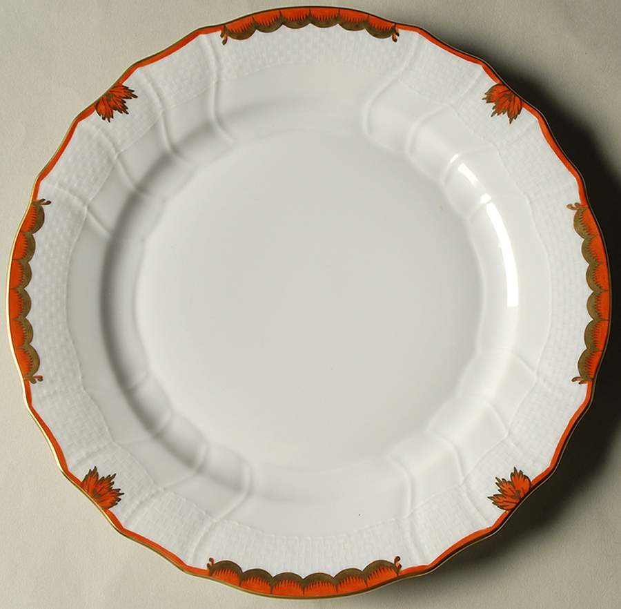 Princess Victoria Rust Dinner Plate by Herend-1