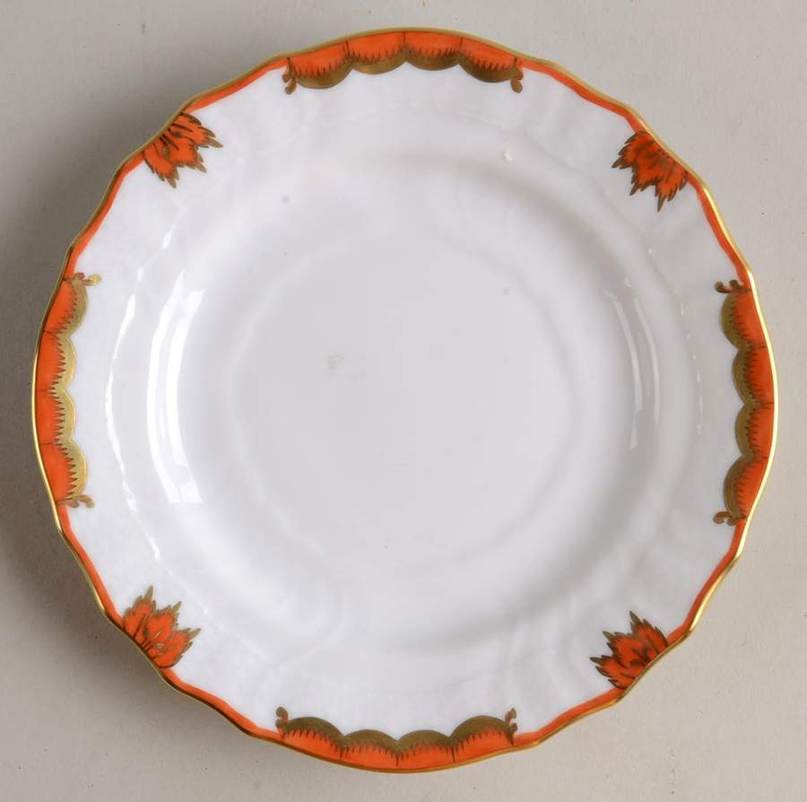 Princess Victoria Rust Bread & Butter Plate by Herend-1