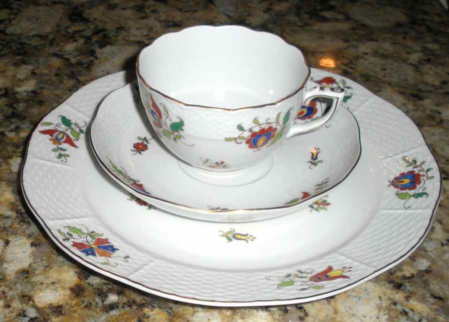 HER68 Flat Cup & Saucer Set by Herend-1