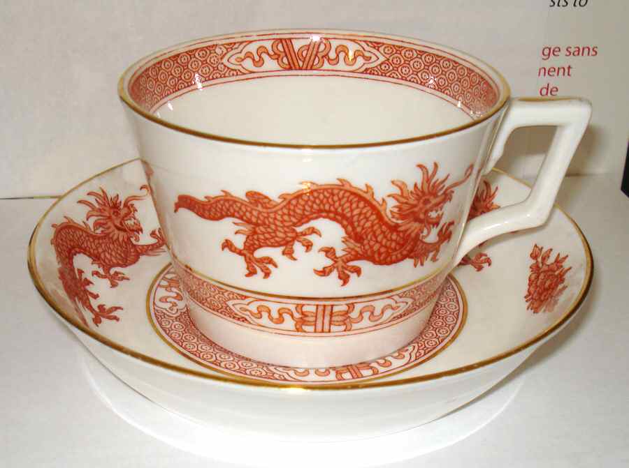 E570-8 Flat Cup & Saucer Set by Hammersley-1