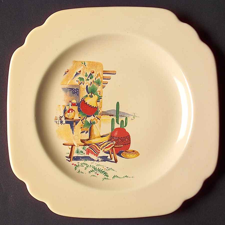 Hacienda (No Red Band) Bread & Butter Plate by Homer Laughlin -1