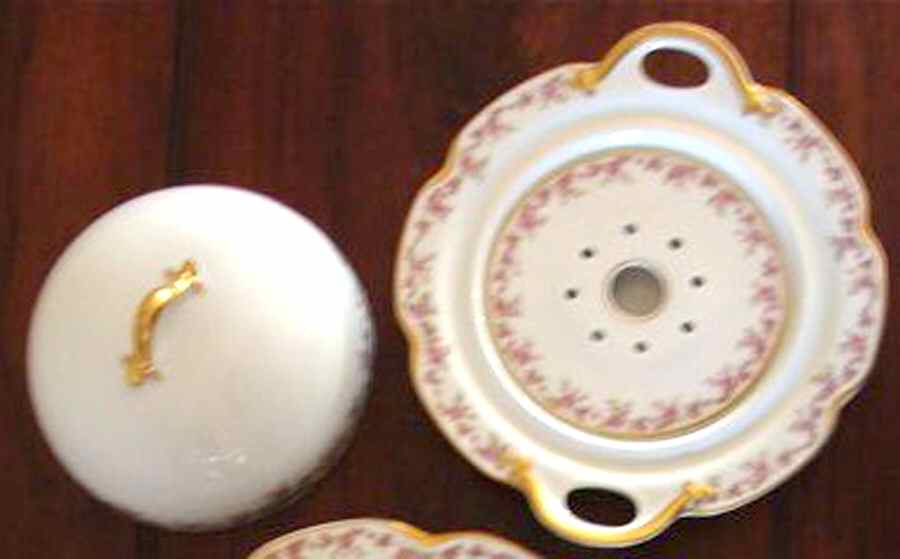 Schleiger 546-1 Round Covered Butter by Haviland-1