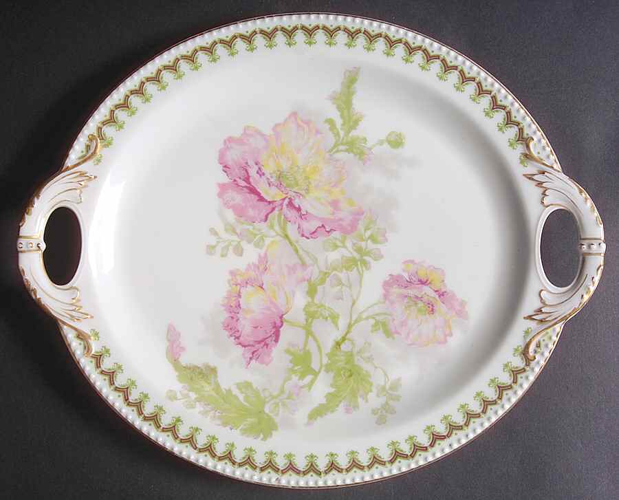 H3836 10" Oval Serving Platter by Haviland-1