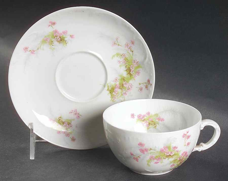 Schleiger 836O Flat Cup & Saucer Set by Haviland-1
