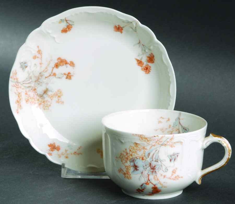 Schleiger 678-7 Flat Cup & Saucer Set by Haviland-1