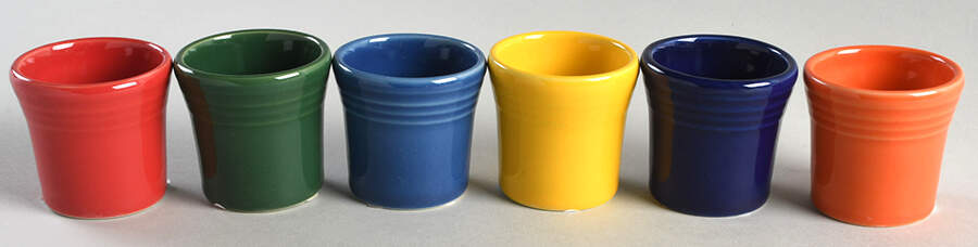 Fiesta Accessories (Bright Boxed Set of 6) Shot Glasses by Homer Laughlin -1