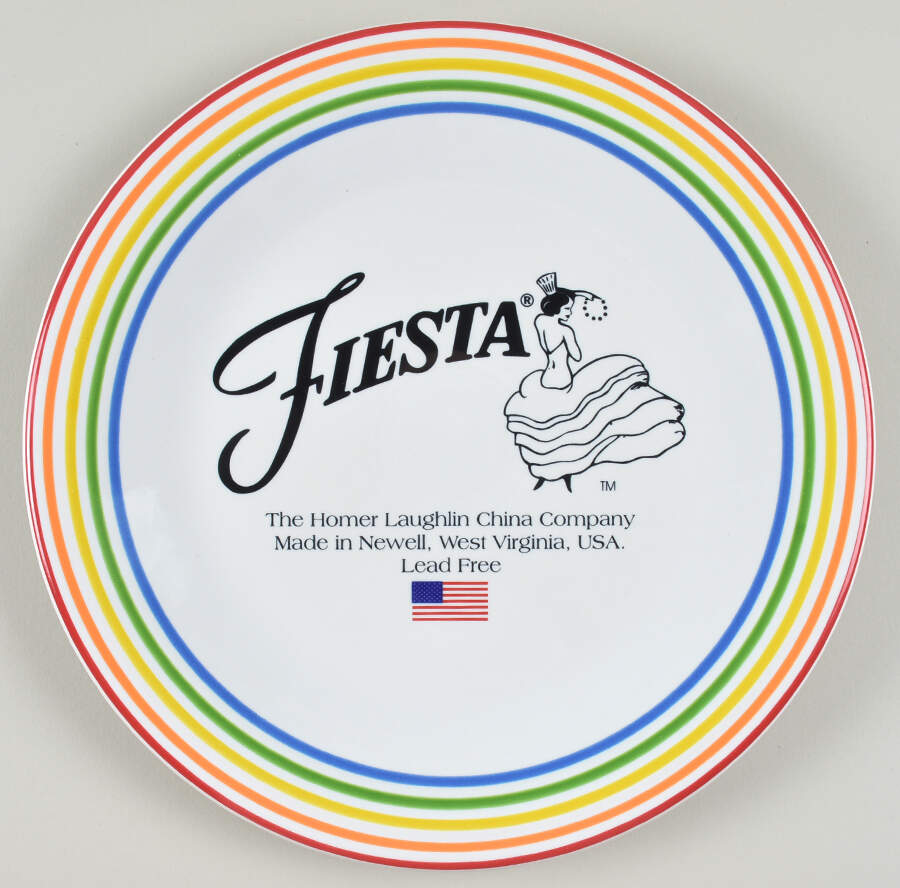 Fiesta Accessories Advertising Dinner Plate by Homer Laughlin -1