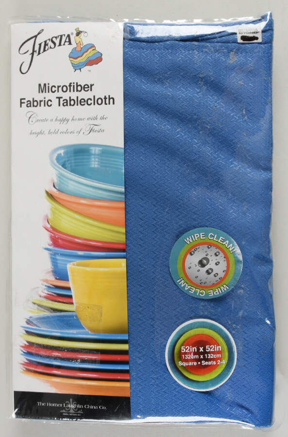 Fiesta Accessories 52" Square Microfiber Tablecloth by Homer Laughlin -1