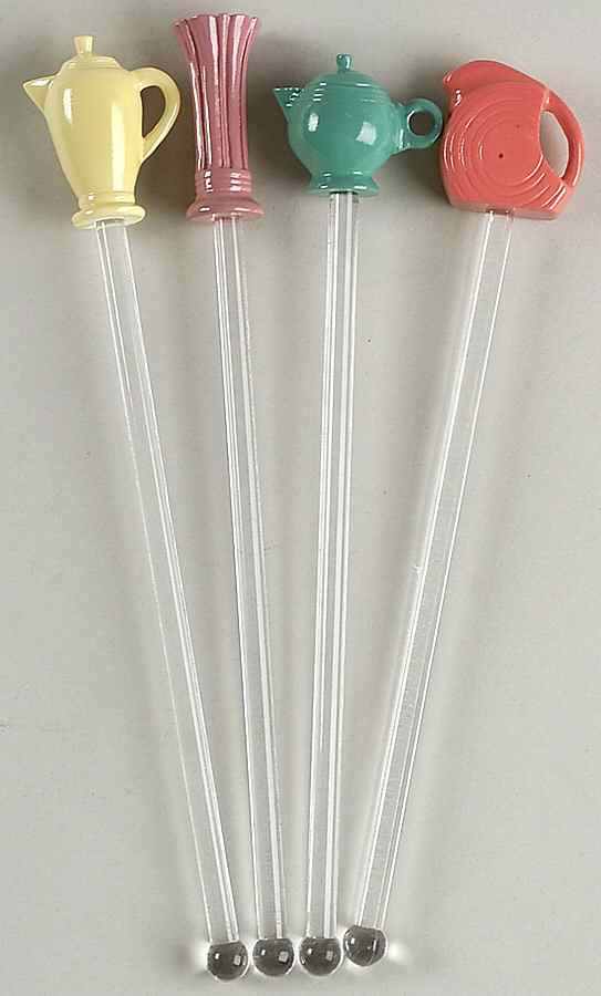 Fiesta Accessories Swizzle Stick - Set of 4 Motifs by Homer Laughlin -1