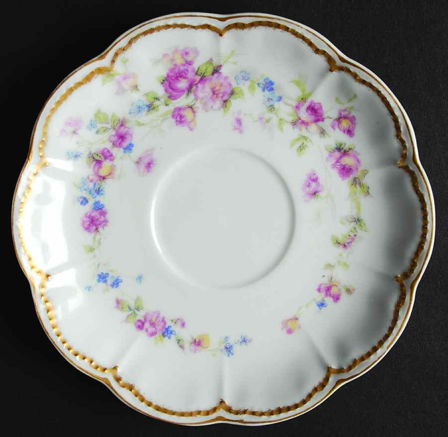 H3867 Flat Bouillon Cup & Saucer by Haviland-1