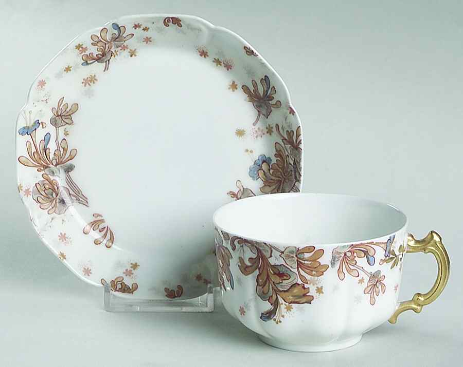 H3875 Flat Cup & Saucer Set by Haviland-1
