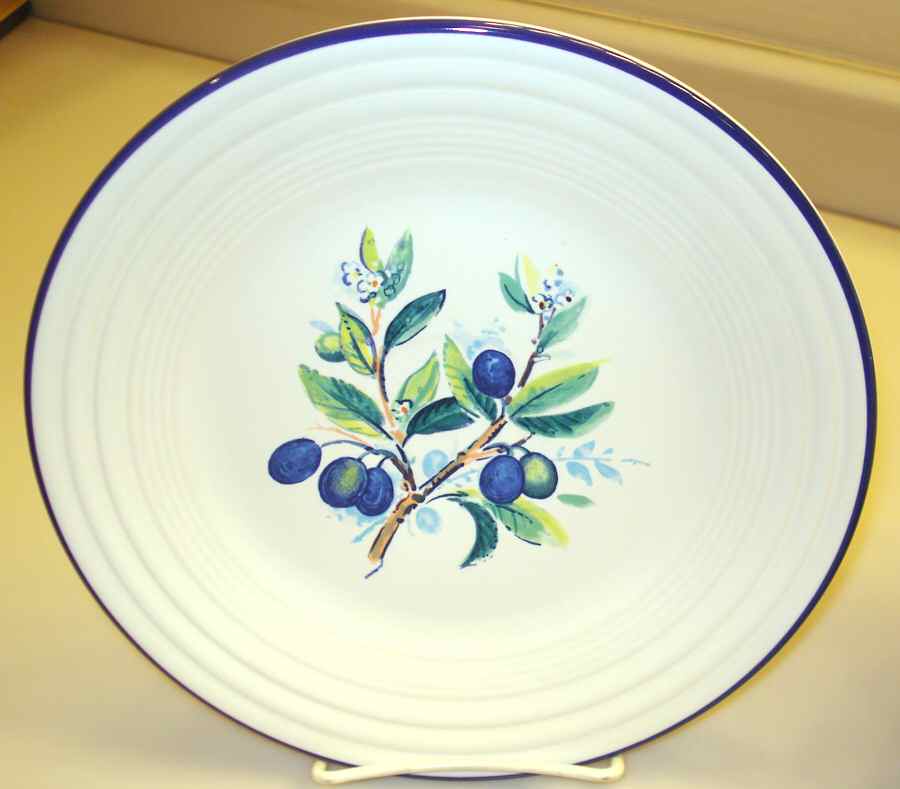 Fiesta Water Color Series Luncheon Plate by Homer Laughlin -1