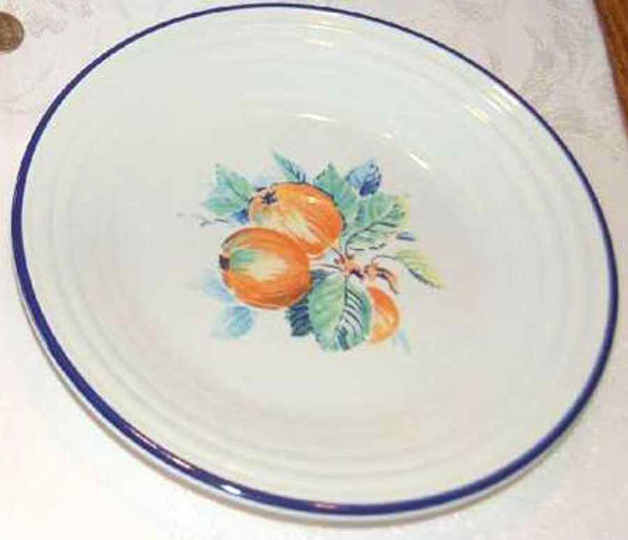 Fiesta Water Color Series Luncheon Plate by Homer Laughlin -1