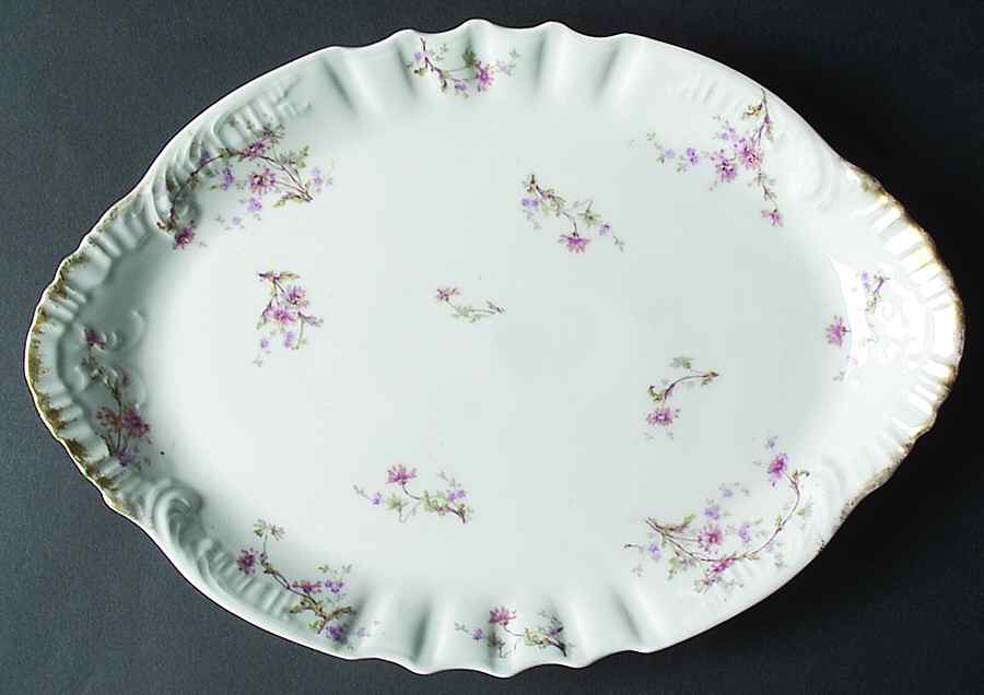 Schleiger 1034-9 13" Oval Serving Platter by Haviland-1