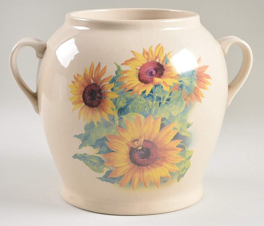 Sunflower Large Canister No Lid by Home & Garden Party-1
