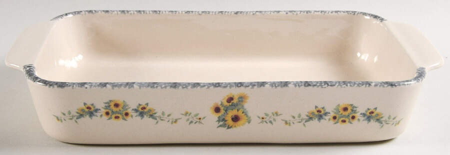 Sunflower 13"  Rectangular Baker by Home & Garden Party-1