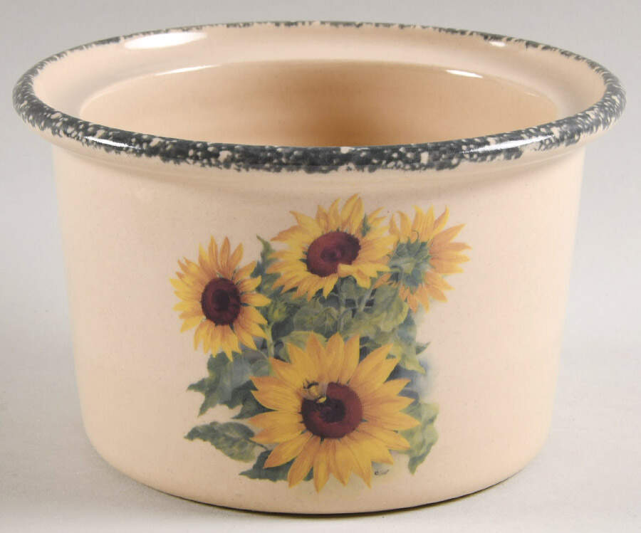 Sunflower Butter Crock No Lid by Home & Garden Party-1