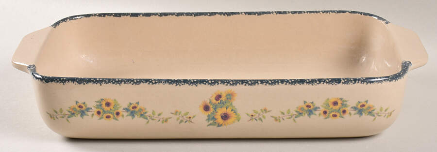 Sunflower 12" Rectangular Baker by Home & Garden Party-1