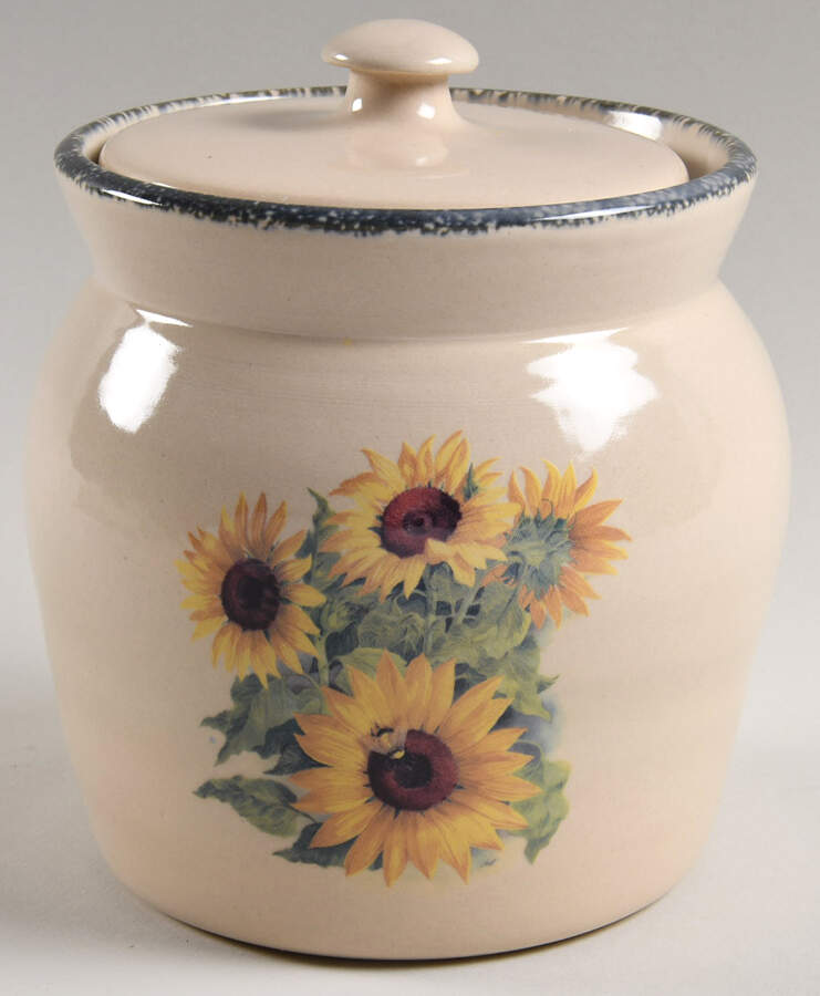 Sunflower Small Canister & Lid by Home & Garden Party-1