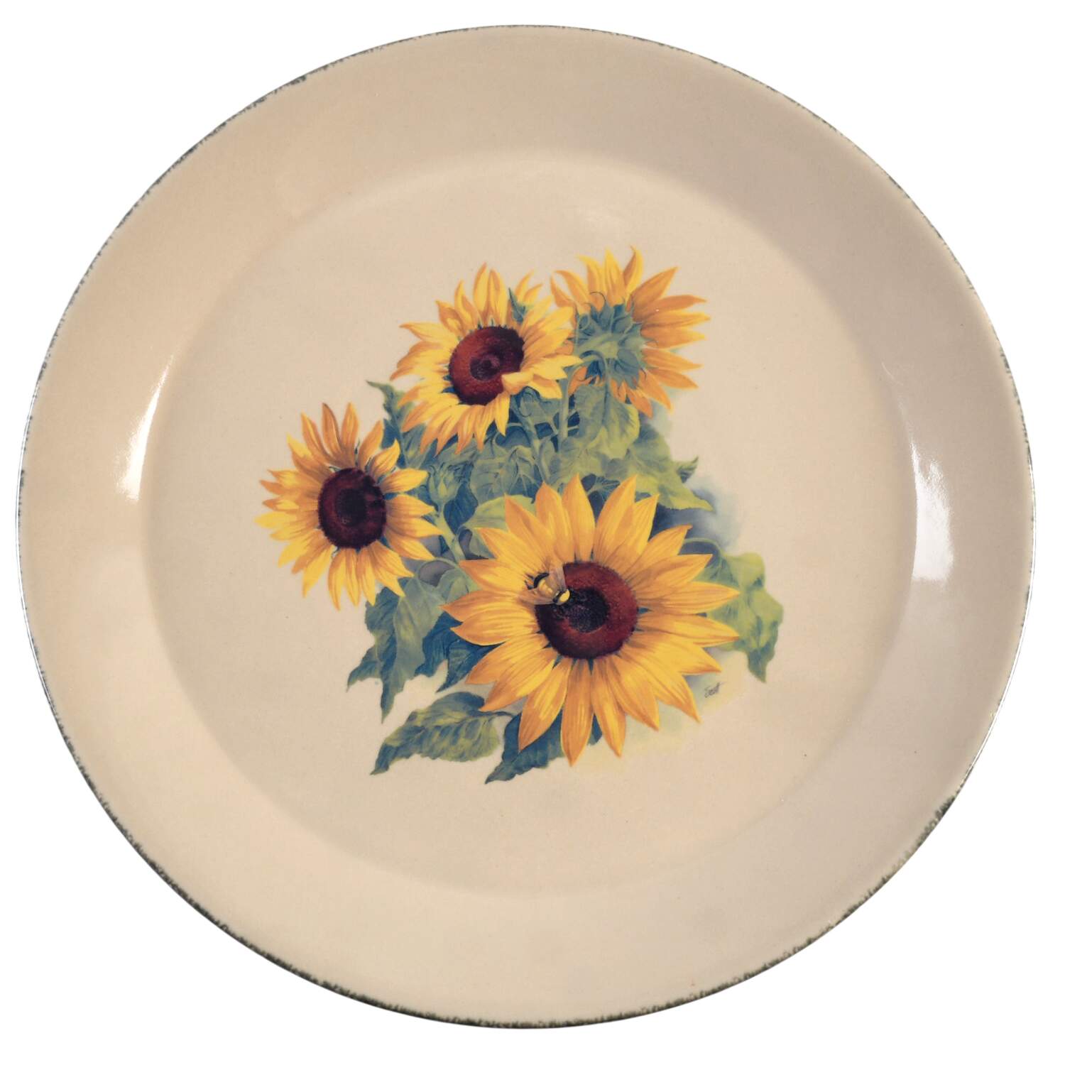 Sunflower 12" Chop Plate (Round Platter) by Home & Garden Party-1