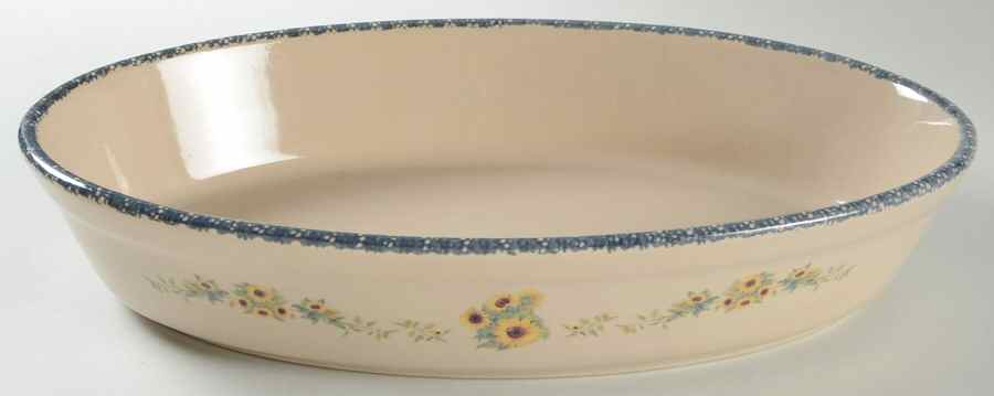 Sunflower 13" Oval Baker by Home & Garden Party-1