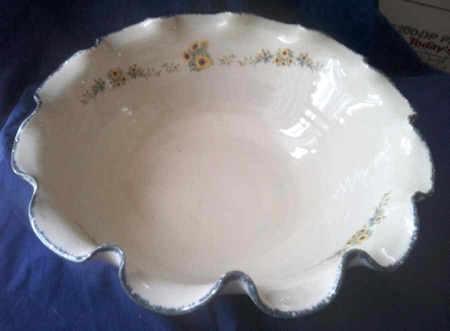 Sunflower Ruffled Fruit Bowl by Home & Garden Party-1