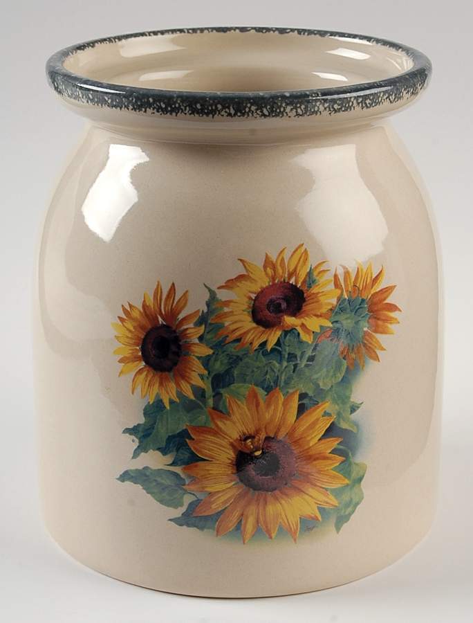 Sunflower Large Canister No Lid by Home & Garden Party-1