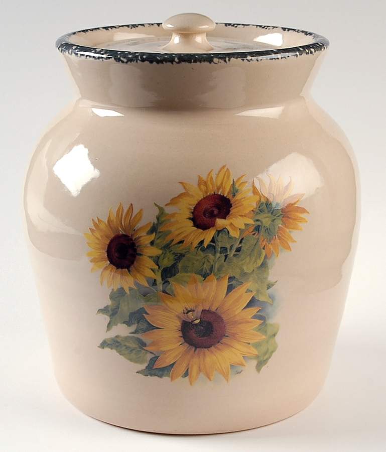 Sunflower Large Canister & Lid by Home & Garden Party-1