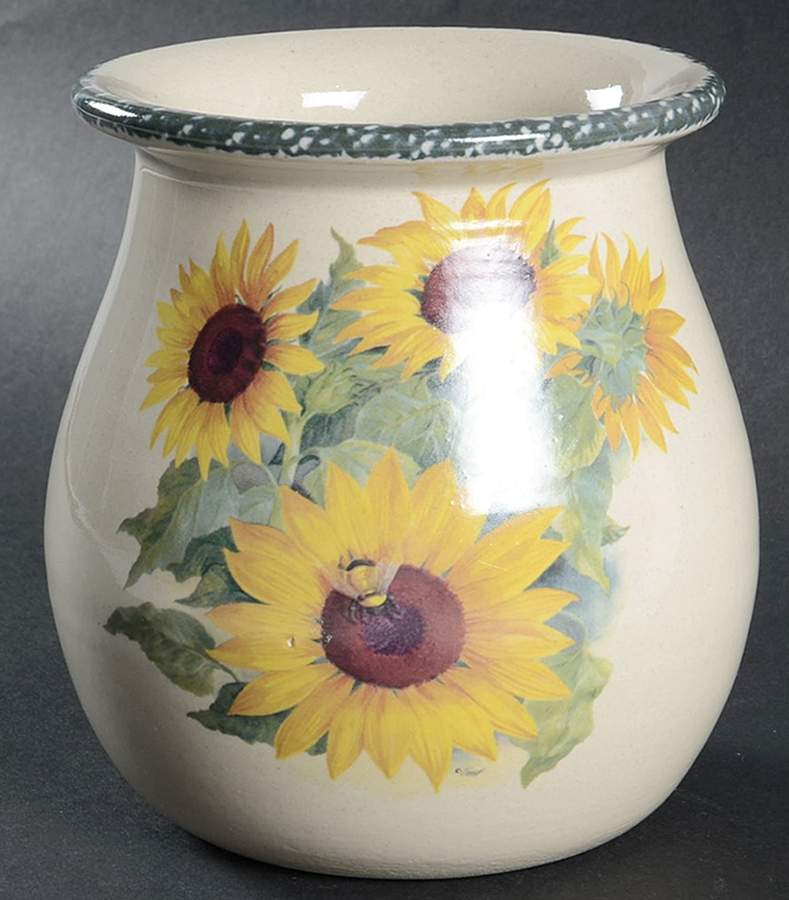 Sunflower Utensil Holder by Home & Garden Party-1