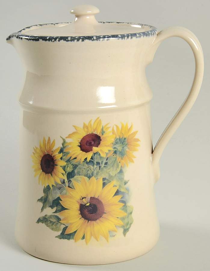 Sunflower Pitcher & Lid by Home & Garden Party-1
