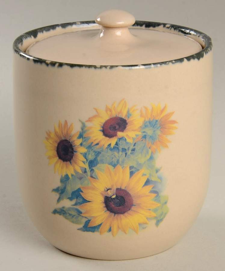 Sunflower Sugar Bowl & Lid by Home & Garden Party-1