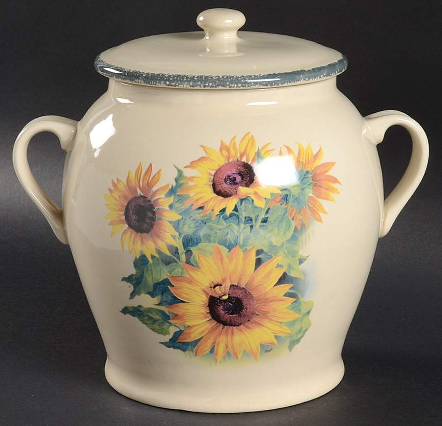 Sunflower Medium Canister & Lid by Home & Garden Party-1