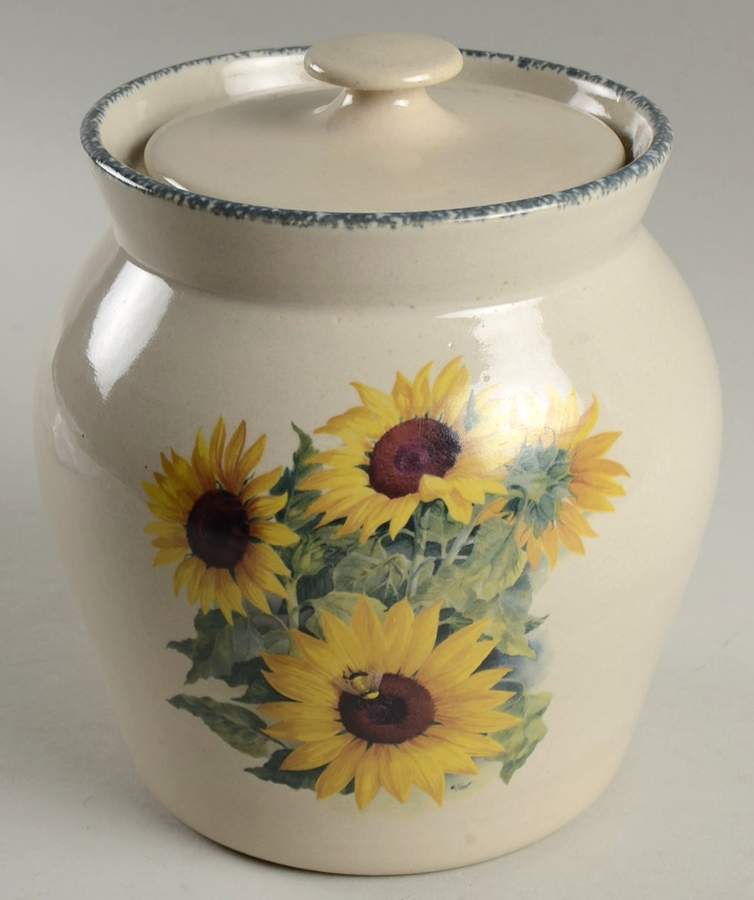 Sunflower Medium Canister & Lid by Home & Garden Party-1