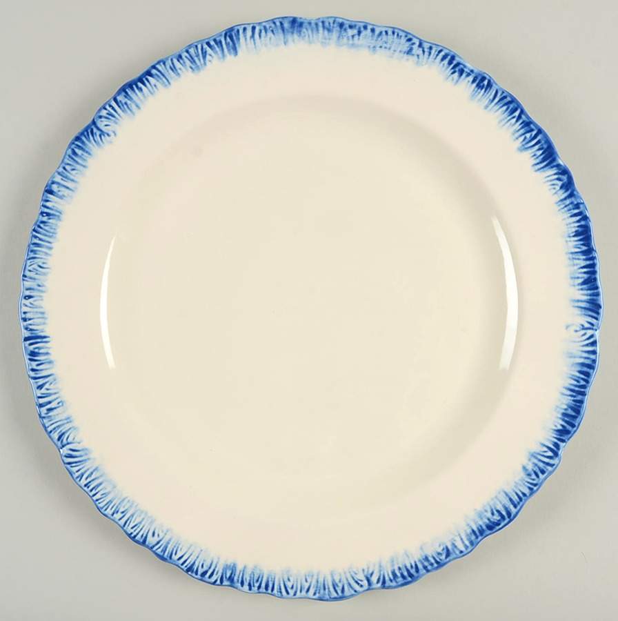 Shell Edge Blue 12" Chop Plate (Round Platter) by Hartley Greens-1