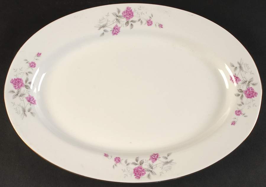 HBP4 14" Oval Serving Platter by Hebei Porcelain-1