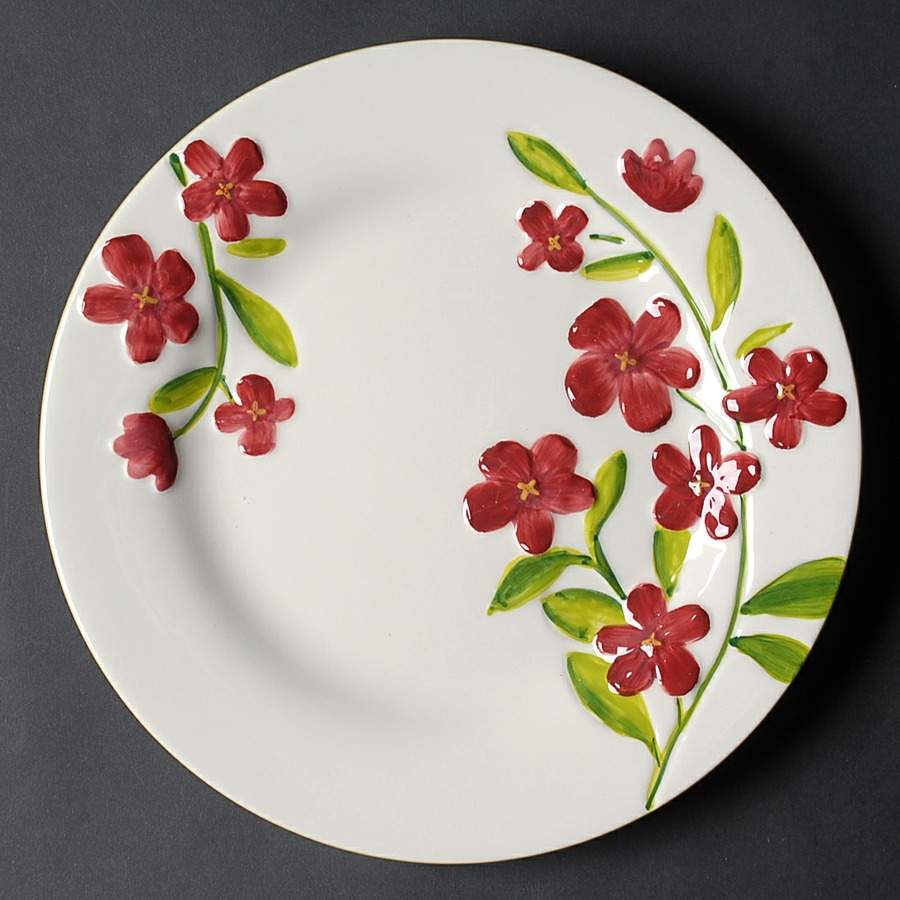 Garden Bouquet Salad/Dessert Plate by Homestudio-1