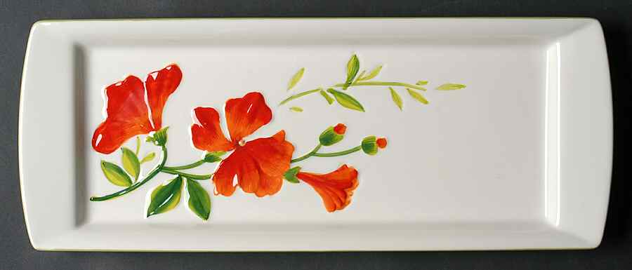 Garden Bouquet Rectangular Treat Tray by Homestudio-1