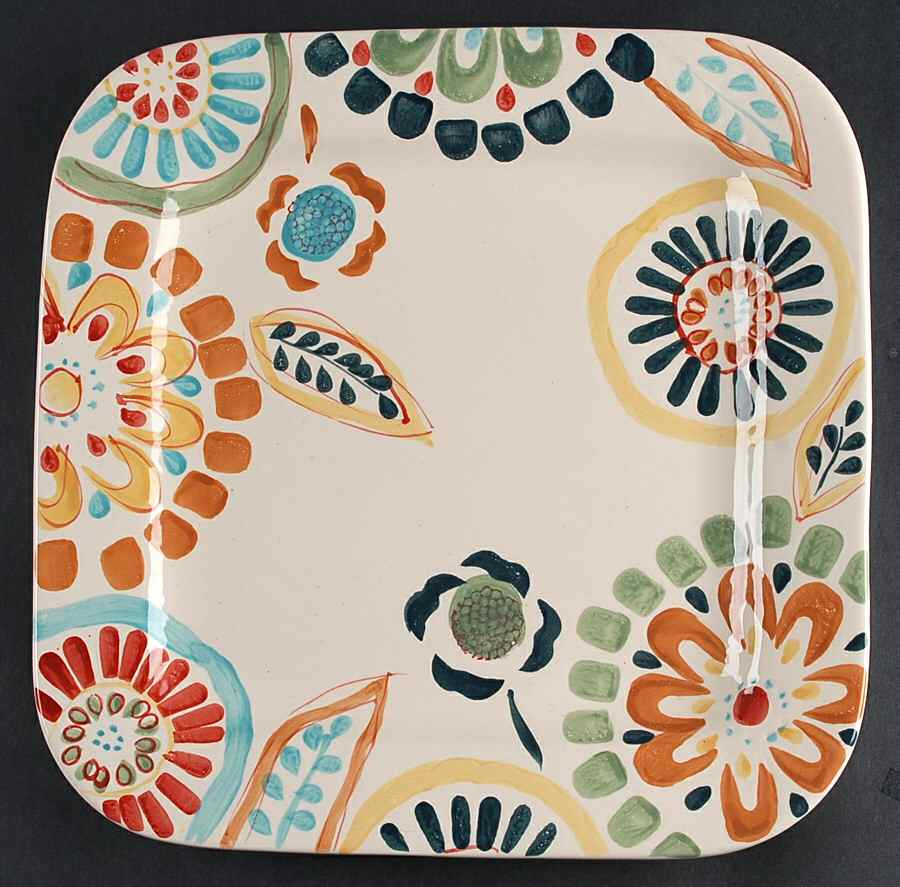 Zinnia Square Dinner Plate by Home-1