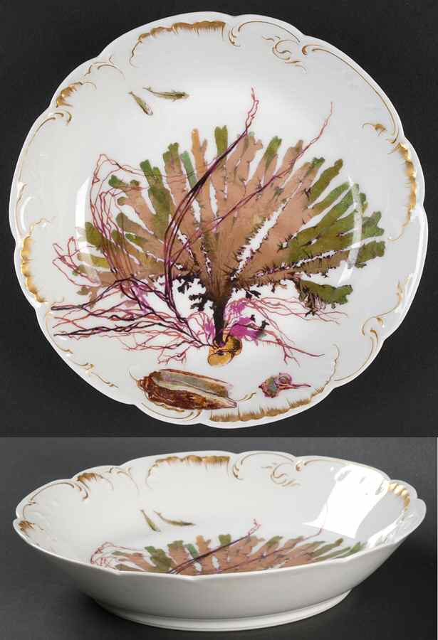 Sea Life Coupe Soup Bowl by Haviland-1