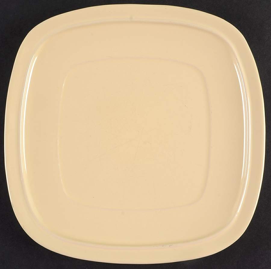 Canopy Fresh Ivory (Square) Salad/Dessert Plate by Home Trends-1